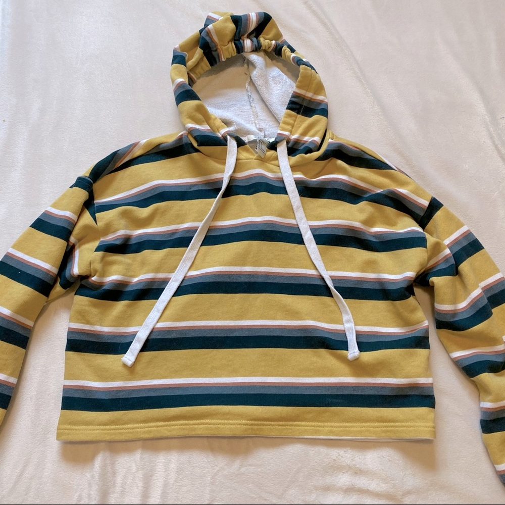 Varsity Cropped Hoodie